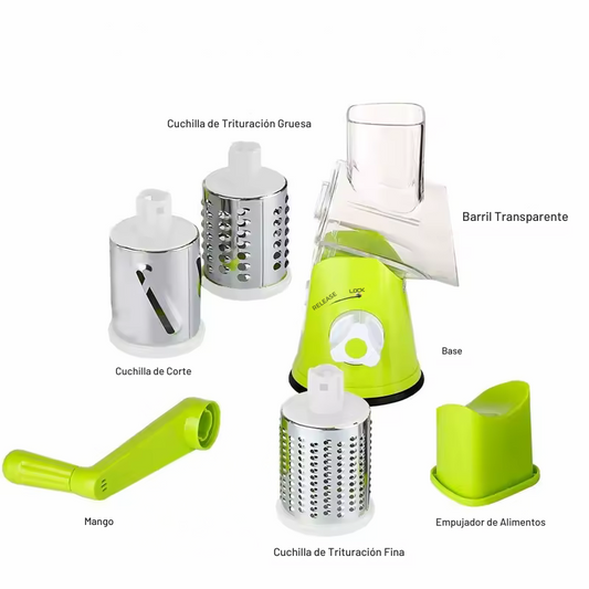 GiraGuard™ - Rallador y Cortador Giratorio 3 en 1